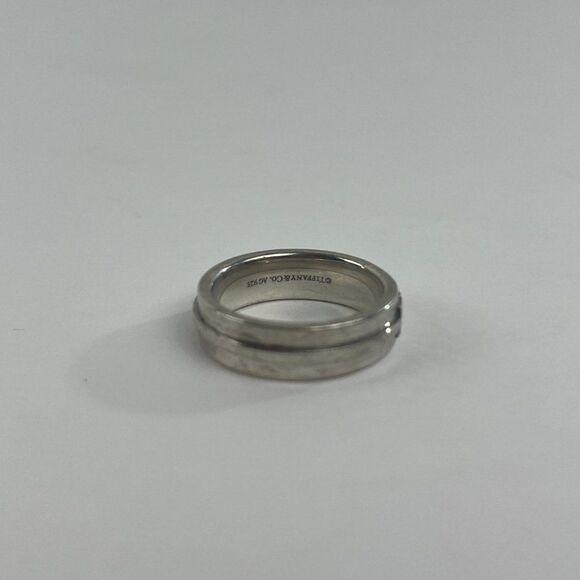 Tiffany & Co. Sterling Silver Band 7.5 - Picture 4 of 12